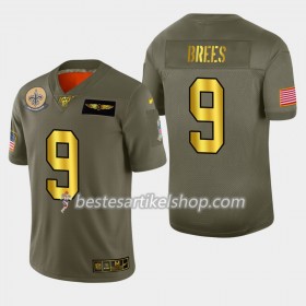 Herren New Orleans Saints Trikot Drew Brees 9 Nike 2019 Salute to Service 100th